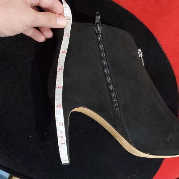 Marc Fisher Peep Toe Heeled Ankle Boots in Black Size 8.5 - Picture 14 of 14